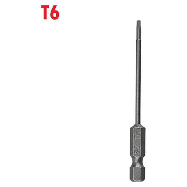 BTOER 1pc 75mm Hollow Torx Screwdriver Bit Hex Shank T7-T40 Magnetic Head Security Tamper Proof Star Screw Drivers Bits Hand Tools