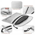 thumbnail image 3 of 3X Fireproof Document Bag,Waterproof and Fireproof Money Bag with Zipper,Fireproof Safe Storage Pouch for Passport ., 3 of 6