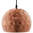 thumbnail image 2 of Modway Dimple 10" Half Sphere Metal Pendant Lamp in Rose Gold and Black, 2 of 5