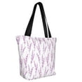 thumbnail image 3 of Kdxio Lavender Flowers Women Reusable Grocery Bags Foldable Ripstop,Reusable Shopping Bags for Shopping,Gym,Gift, 3 of 8