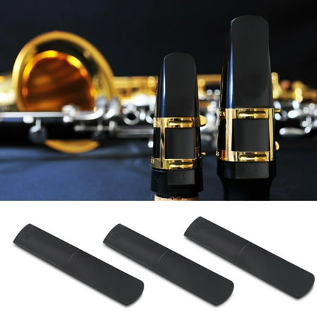 Ashata 3pcs Plastic Alto Saxophone Mouthpiece Reeds 2.5 Parts Repair Reed Accessory Black,saxophone reed, resin saxophone (Best Alto Saxophone Reeds)