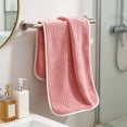 thumbnail image 4 of Microfiber Coral Fleece Bath Towel, Ultra Soft, Highly Absorbent, Quick Drying, 140x70cm, Hanging Loop, 4 of 6