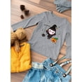 thumbnail image 3 of Cute Little Witch Long Sleeve Toddler -Image by Shutterstock,  3 Toddler, 3 of 4