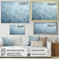 thumbnail image 4 of Designart "The World In The Ice Age I" World Map Floater Framed Wall Art Prints, 4 of 5