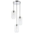 thumbnail image 4 of Living District LD2278C Collier 3 Light Chrome & Clear Glass Pendant, 4 of 4