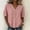 *Pink, variant on ClodeEU Women's Linen Blend V Neck Short Sleeve Blouse, Casual Solid Color Loose Fit Summer Shirt Blue,Women's Plus L