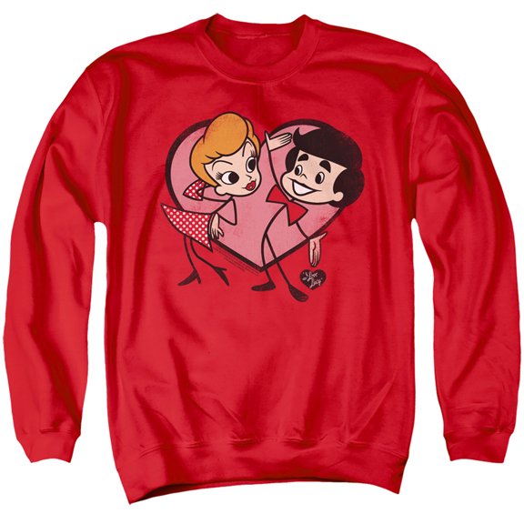 I Love Lucy - Cartoon Love - Crewneck Sweatshirt - Small