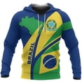 thumbnail image 4 of Sudadera con capucha con estampado de bandera de España, México y Brasil en 3D para hombre, sudadera con emblema nacional de Perú, chándal informal de talla grande para hombre, 4 of 4