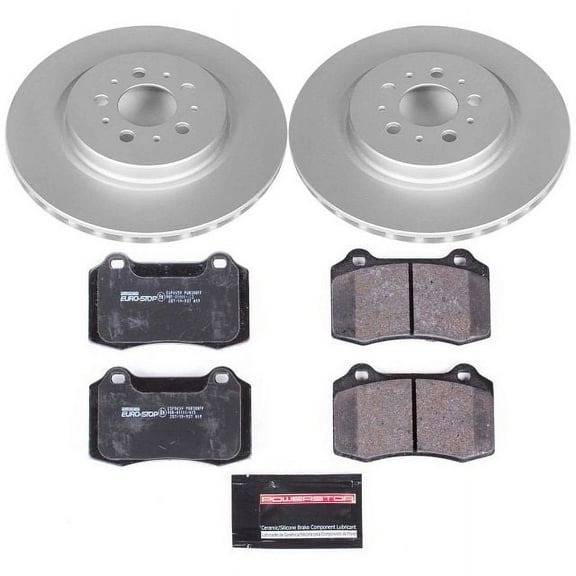 Power Stop Rear Euro-Stop ECE-R90 Certified Brake Pad and Rotor Kit ESK5039