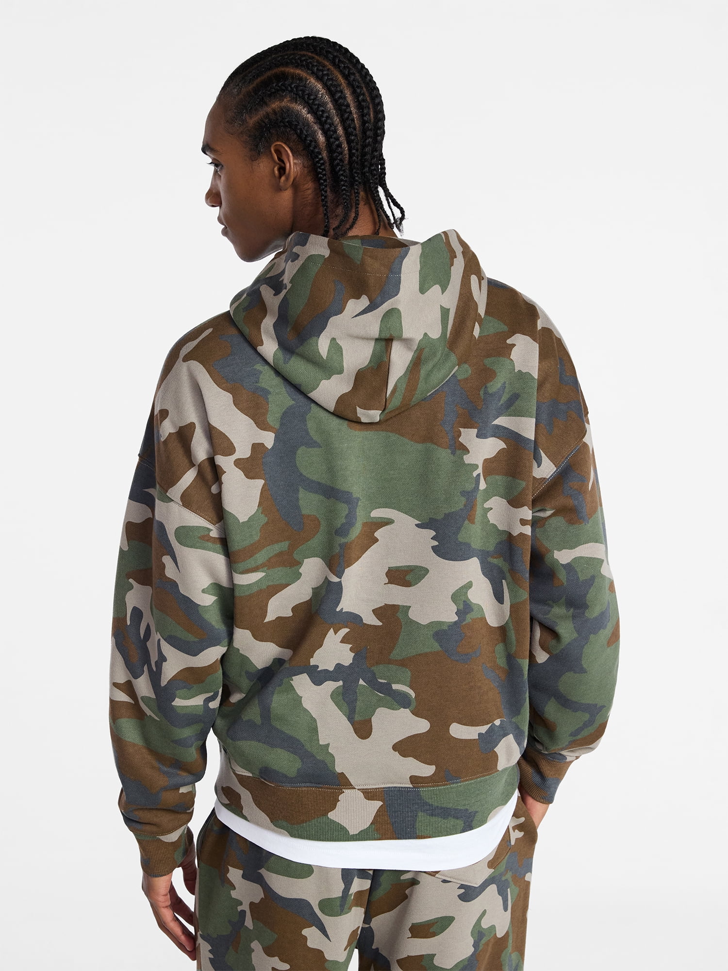 No Boundaries Oversized Hoodie with Long Sleeves, Men's XS-4XLT