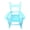 Blue, variant on Kid's Porch Rocking Chair for Indoor or Outdoor Patio Use, Small Wooden Rocker for Kids Ages 6-10, White