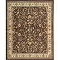 thumbnail image 6 of Unique Loom Sialk Hill Collection Area Rug - Washington (7' 10" x 10' Rectangle Brown/Black) Floral Traditional Perfect For Living Room Bed Room Dining Room Office, 6 of 7
