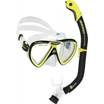Cressi Ikarus Mask with Orion Semi-Dry Snorkel Combo