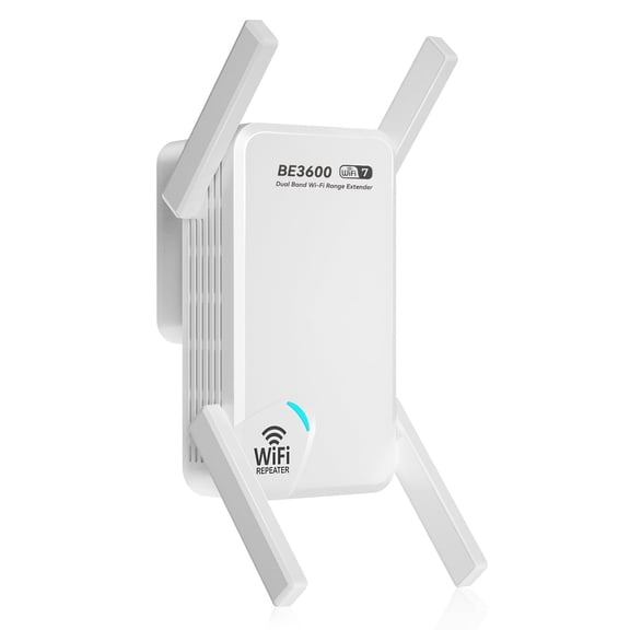 WERCHTAY BE3600 WiFi 7 Signal Extender, 3.6Gbps Dual-Band Internet Booster