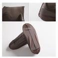 thumbnail image 3 of Bewildely 1 par de zapatos botas para la lluvia cubierta impermeable zapatos de lona cubre zapatos reutilizables Paraguas de lluvia café S, 3 of 6