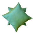 thumbnail image 5 of The HomeCentric Decorative Throw Pillow covers Aqua Pack of 2, 24"x24" (60x60 cm) Art Silk Two Tone Silk, Solid Pillow Cushion Covers For Couches And Sofas, living Bed Room, Solid- Aqua Yellow Luxury, 5 of 9