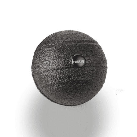 FASCIQ Trigger Point Lacrosse Ball: 8cm diameter (Black)