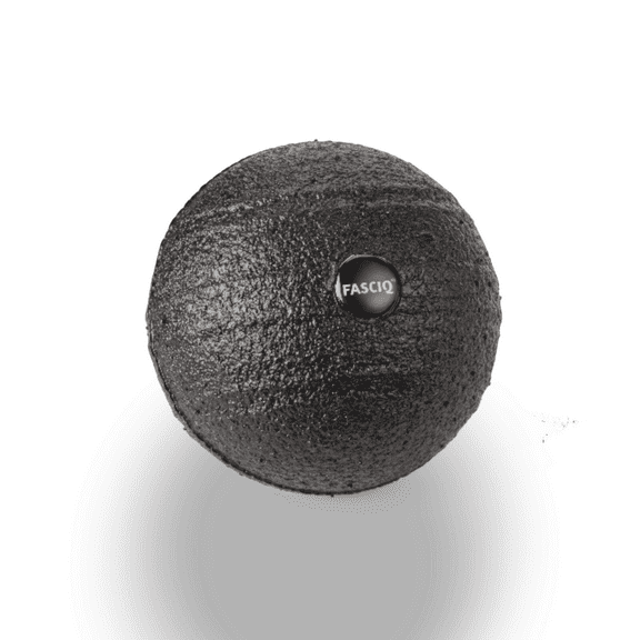 FASCIQ Trigger Point Lacrosse Ball: 8cm diameter (Black)