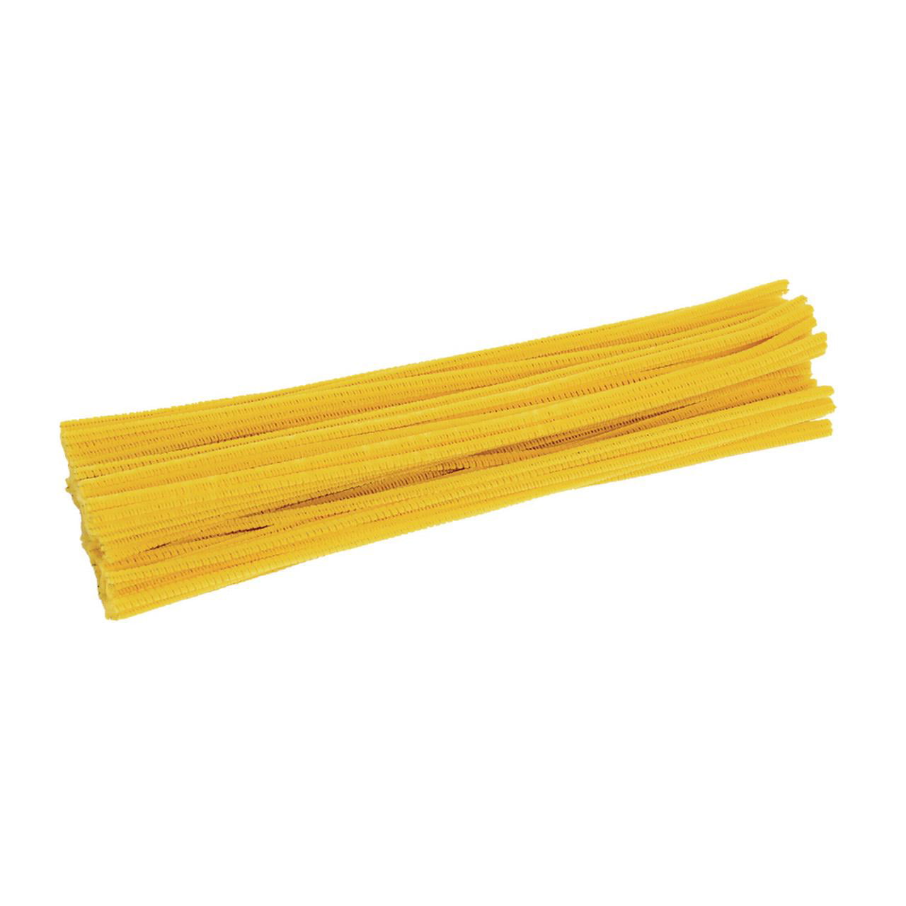 25pk YELLOW PIPE CLEANERS 