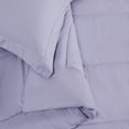 thumbnail image 2 of Brooklyn Loom Solid 100% Cotton Percale Lavender 3-Piece Full/Queen Comforter Set, Solid Casual themed, Adult Bedding, OEKO-TEX Certified, 2 of 9