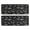 Black White Dinosaurs, variant on Kitchen Rugs Sets Of 2,BlackWhite Origami Dinosaurs Tribal Pattern Anti Fatigue Kitchen Mat Rugs Non Slip Washable,Decorative Kitchen Floor Mats for Kitchen,Sink,Laundry,17"x47"+17"x47"
