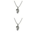 thumbnail image 2 of Minnieouse Colgante de dragón para hombres, mujeres, niñas, collar de , collar de aleación, cadenas, joyería, regalos de cumpleaños plata antigua 2Conjunto, 2 of 6