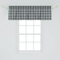 thumbnail image 2 of Ambesonne Black and Grey Window Valance, Dark Toned Culture, 54" X 18", Taupe Grey, 2 of 3