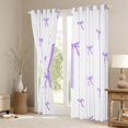 thumbnail image 3 of Castle Fairy Personalized Initial Letter I Blackout Curtains Set of 2 (52x84 Each) for Children Women Men,Bow Tie Stripes Window Curtains,Monogrammed Alphabet Curtains and Drapes, 3 of 6