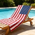thumbnail image 5 of Patriotic Beach Towel 250th Anniversary 4th of July Independence Day Fireworks Stars Soft Towels for Travel Swimming Bath E, 5 of 7