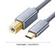 thumbnail image 2 of Ganfancp Portátil Typecs Al Puerto Usb Cuadrados Cable de Impresión Piano Electrónico Instrumento Electrónico Cable de Datos Ofertas de La Semana 1X Cable de Datos, 2 of 2