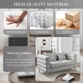 thumbnail image 5 of Rophefx Mid Century 2-Seater Sofa Couch for Bedroom, Living Room, Lounges, Office, Apartment, 5 of 7