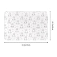 thumbnail image 3 of Bingfone Heart Rabbit Door Mat 16"x24" Front Entrance Non-Slip Low Profile Washable for Entryway, 3 of 7