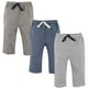thumbnail image 1 of Hudson Baby Pantalones Y Leggings Unisex De Algodón Para Bebé, Rayas Azul Marino, 9-12 Meses, 1 of 1