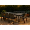 thumbnail image 3 of Meridian Furniture Maldives Grey Rope Fabric Outdoor Patio Dining Side Chair, 3 of 11