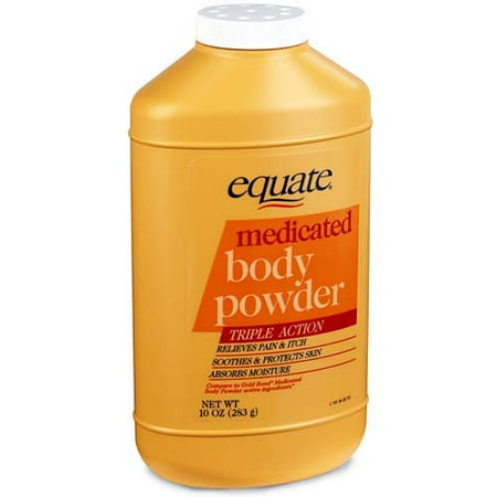 Equate Medicated Body Powder, 10oz