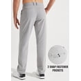 thumbnail image 2 of Pantalones de golf Libin Work 34 para hombre, secado rápido, gris claro, 36 de ancho x 34 de largo, 2 of 7
