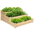 thumbnail image 1 of Costway Jardinière Surélevée en Bois à 3 Niveaux, Bac de Plantation Surélevé, Kit de Jardinage Extérieur, 1 of 10