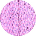 thumbnail image 1 of Ahgly Company Indoor Round Southwestern Purple Country Area Rugs, 3' Round, 1 of 4