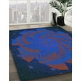 thumbnail image 2 of Ahgly Company Indoor Rectangle Patterned Blue Whale Blue Area Rugs, 7' x 9', 2 of 6