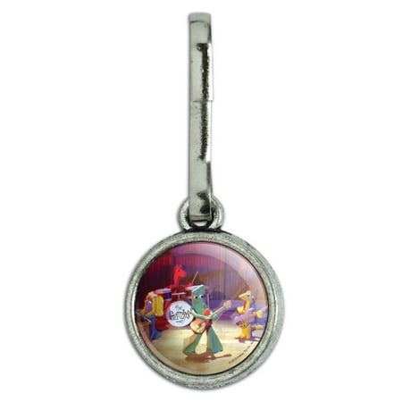 The Gumbys - Gumby Friends Rock and Roll Band Antiqued Charm Clothes Purse Suitcase Backpack Zipper Pull Aid