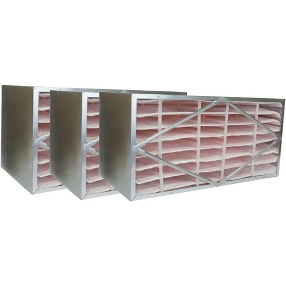 Filterbuy 20x24x12 MERV 13 No Header, Rigid Cell Box Filters HVAC Replacement (3-Pack)