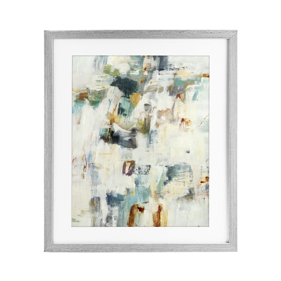 Stupell Industries Expressive Chaos Layers Gray Framed Print Under Glass, design by Lisa Ridgers