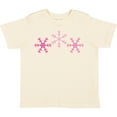 thumbnail image 3 of Inktastic Pink Snowflakes Boys or Girls Toddler T-Shirt, 3 of 5