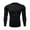 🔥 Black, variant on Dianli Men's Quick-Dry Compression Long Sleeve Shirt for Gym Training & Sports - Moisture Wicking Stretch Fit Workout Top with Breathable Fabric