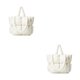 thumbnail image 1 of Bolso de asas de nylon Jumpingount 2Conjunto Blanco, 1 of 6