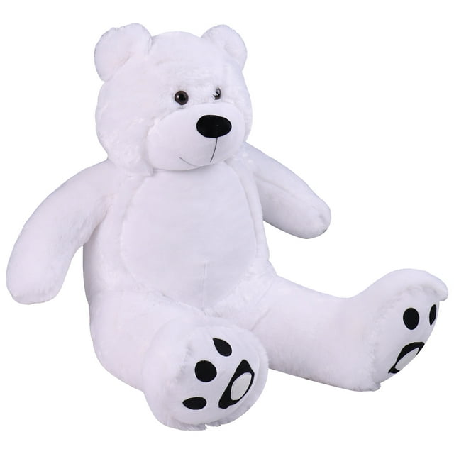 WOWMAX 3 Foot Giant Teddy Bear Daney Cuddly Stuffed Plush Animals Teddy Bear Toy Doll for Birthday Christmas White 36 Inches