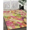 thumbnail image 2 of Ahgly Company Indoor Rectangle Patterned Shocking Orange Area Rugs, 7' x 9', 2 of 6