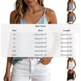 thumbnail image 7 of Uootdi Shirts for Women V Neck Sleeveless Button Detail Linen Look Solid Tunics Office Commute Style Airy Comfortable Relaxed Fit Tees Gift, 7 of 7