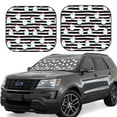 thumbnail image 6 of Kdxio Cute Chicken Print 2-Piece Sun Shade Front Windshield - Foldable Car Front Window Sunshades for Most Sedans SUV Truck, 6 of 6