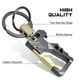 thumbnail image 3 of Llavero abridor de botellas de cerveza de aleación de zinc con mosquetón giratorio para llave de coche - Plateado y gris, 3 of 5